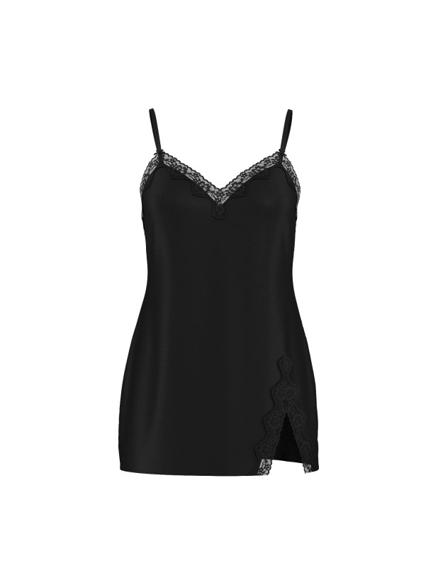 Ночная Рубашка Victoria's Secret Tease Satin Lace-Trim Mini Slip Dress_4